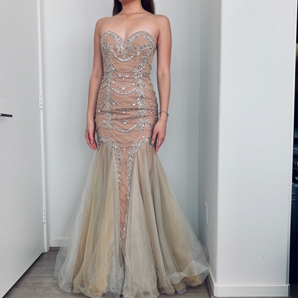 Sherri Hill Embellished Mermaid Dress